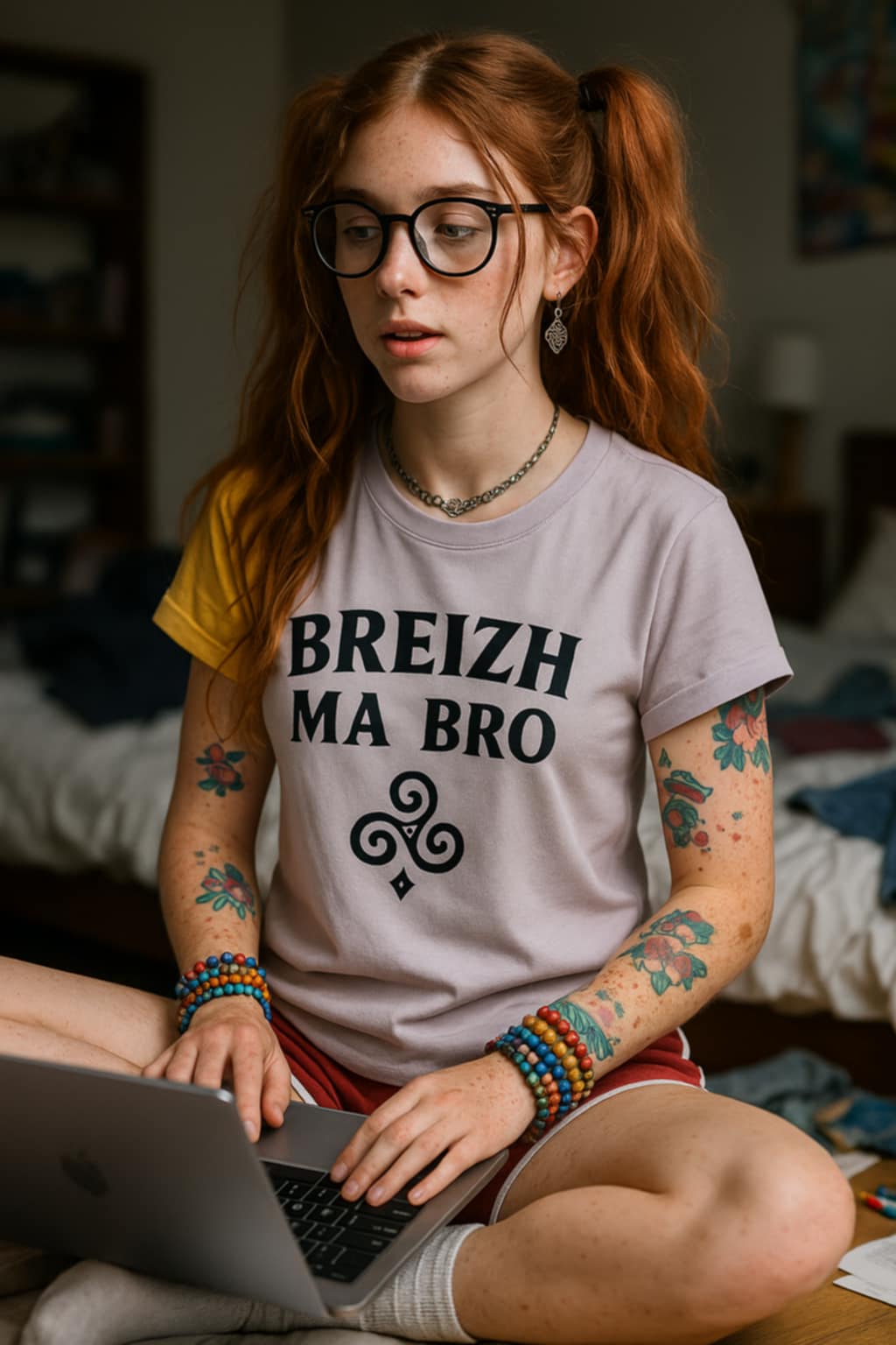 T-shirt unisexe Breizh Ma Bro noir