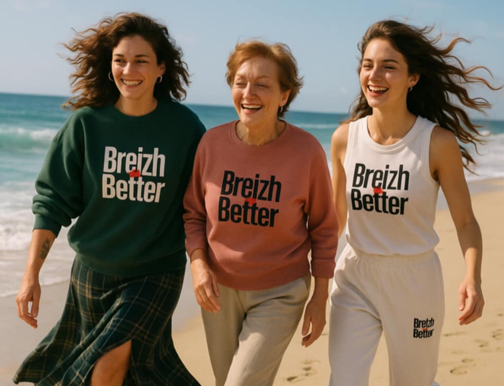 Sweatshirt unisexe Breizhbetter Love