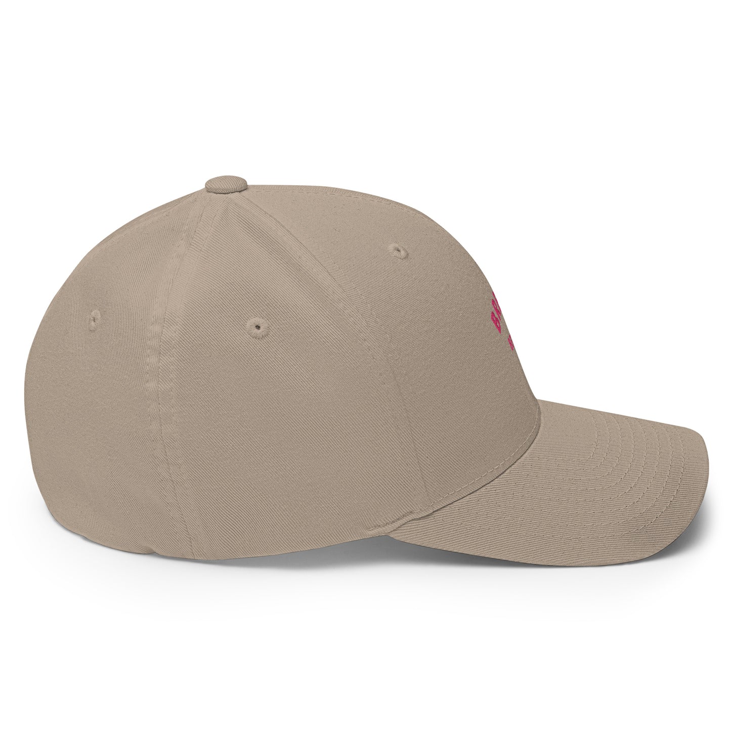 Casquette Structurée en Sergé Breizhbetter Rose Brodé