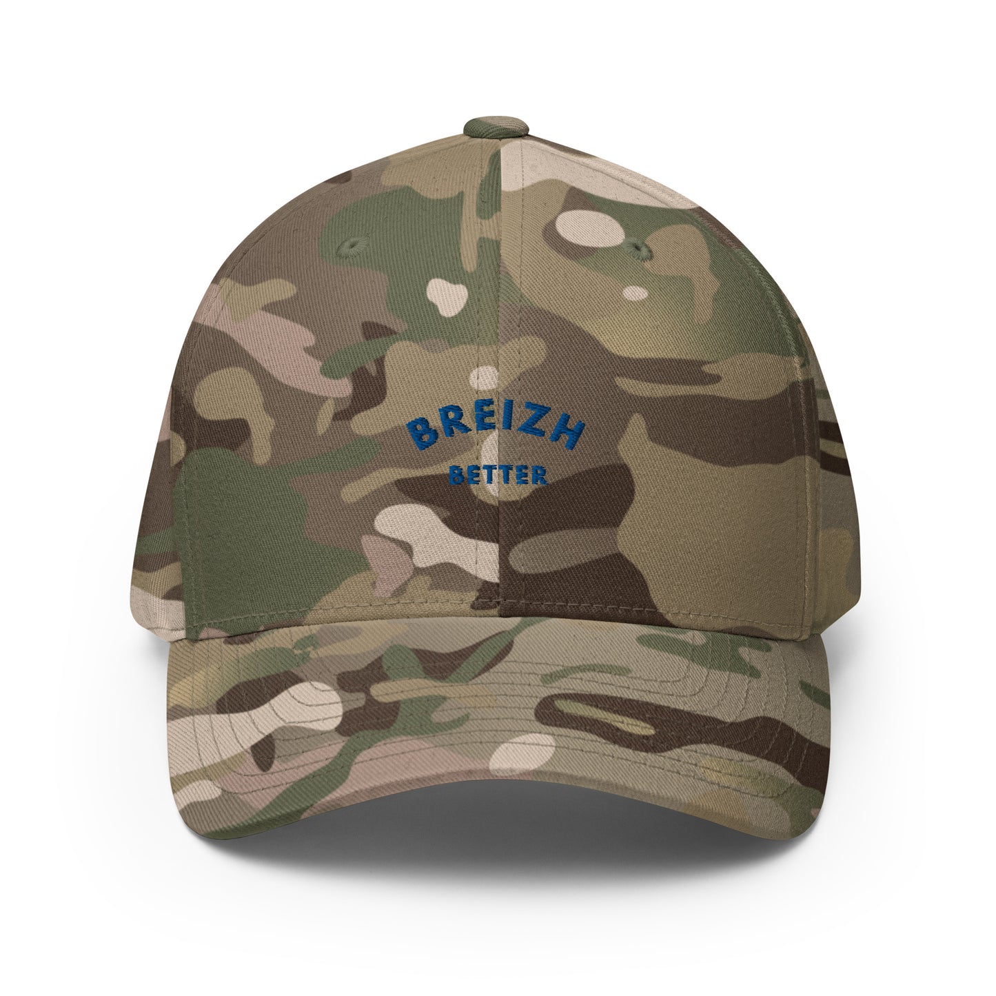 Casquette Structurée en Sergé Breizhbetter Bleu Brodé