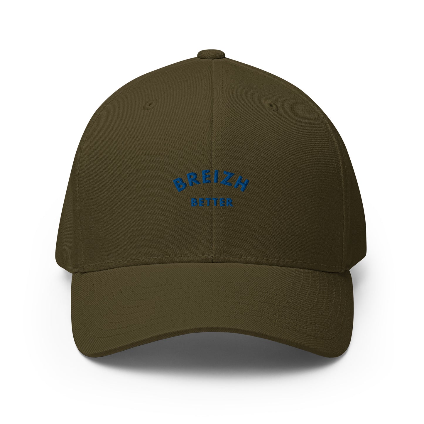 Casquette Structurée en Sergé Breizhbetter Bleu Brodé