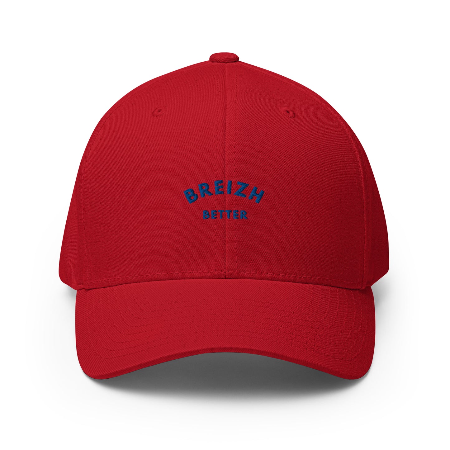 Casquette Structurée en Sergé Breizhbetter Bleu Brodé
