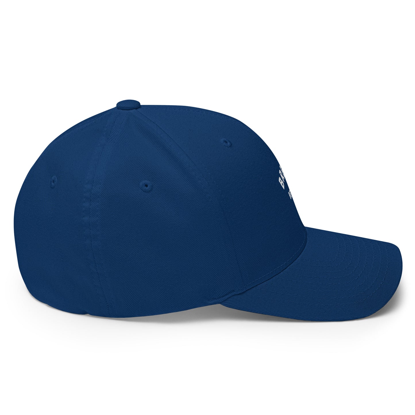 Casquette Structurée en Sergé Breizhbetter Blanc Brodé