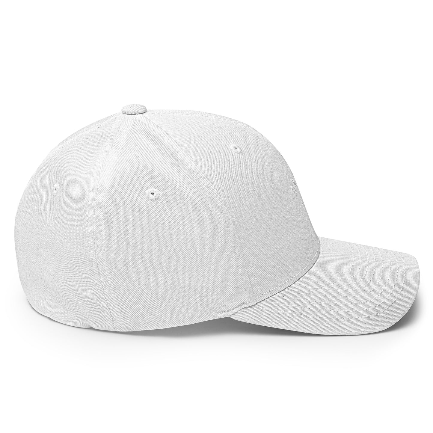 Casquette Structurée en Sergé Breizhbetter Blanc Brodé