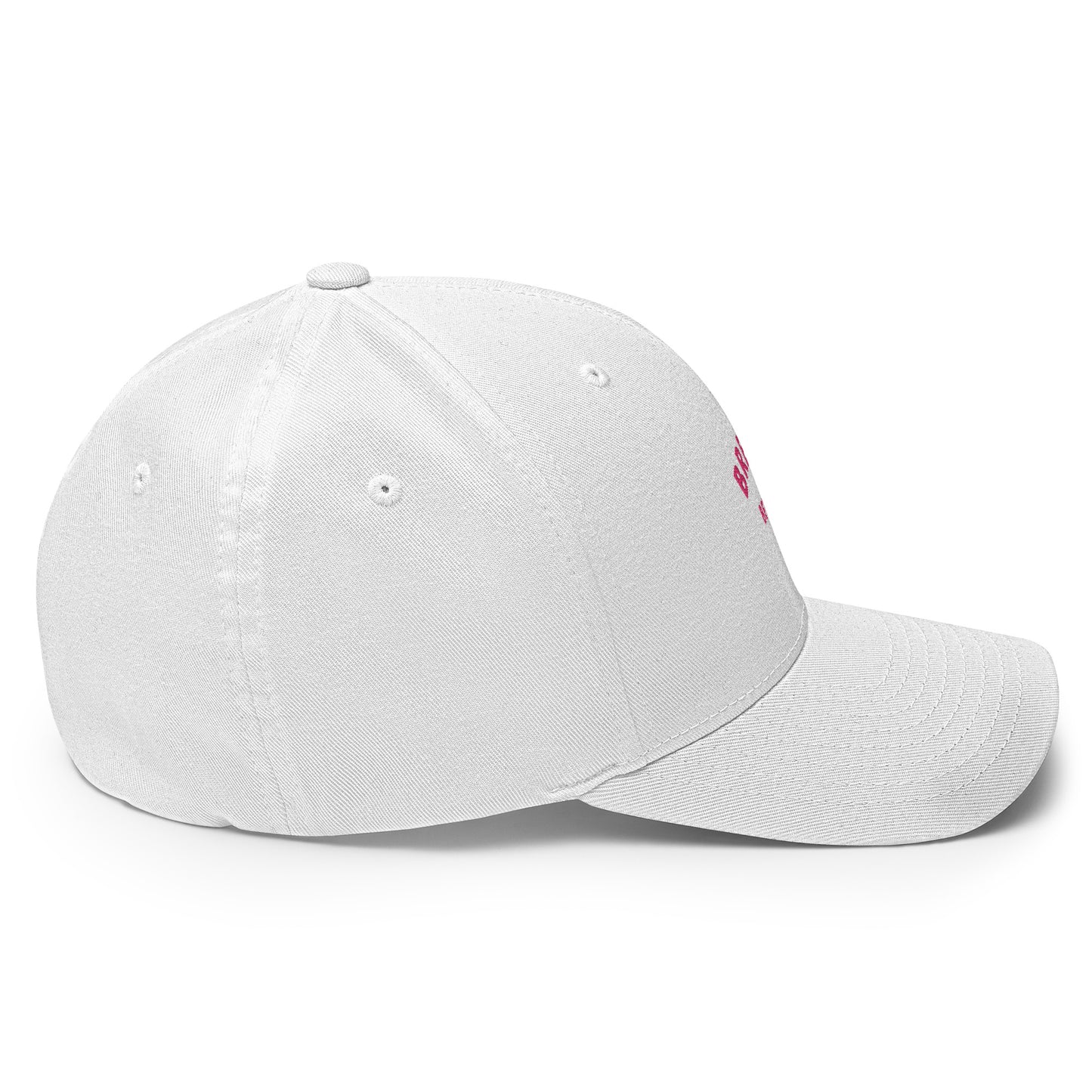 Casquette Structurée en Sergé Breizhbetter Rose Brodé