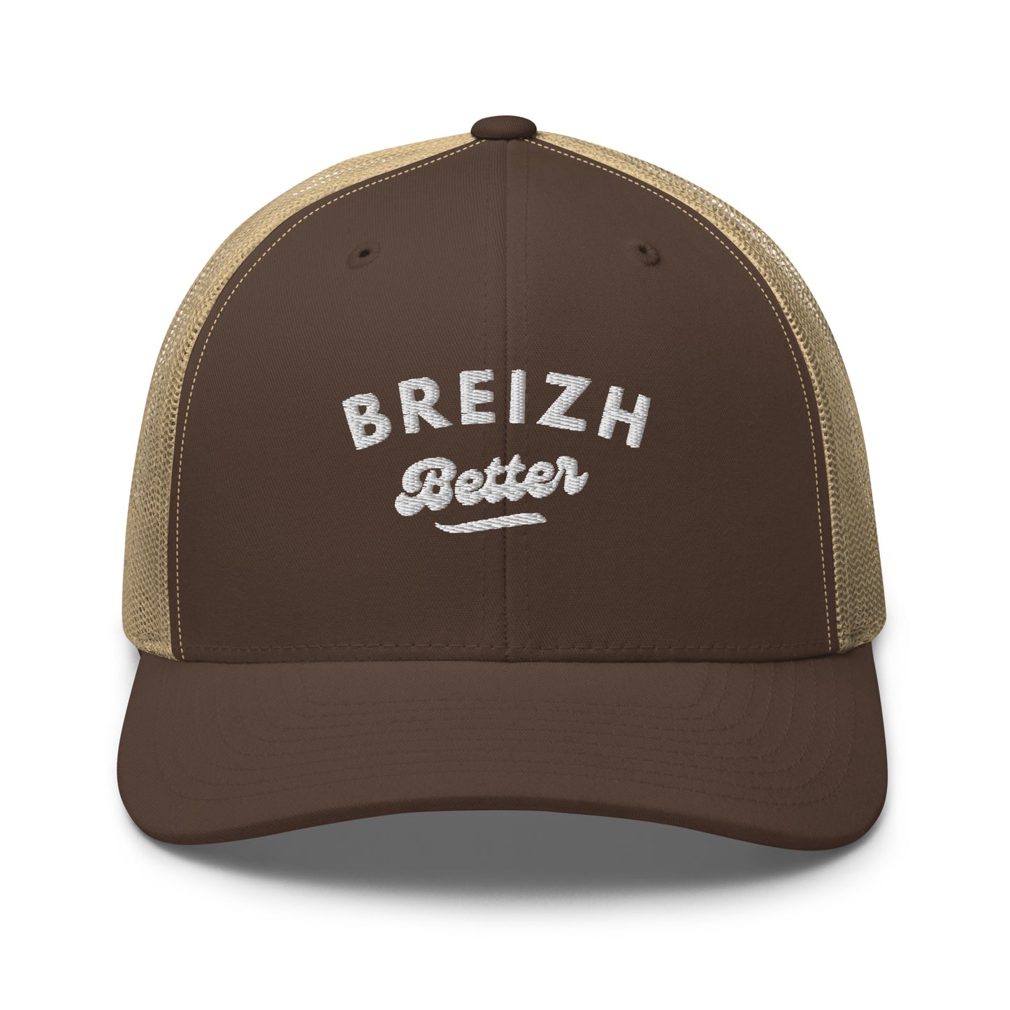 Casquette Trucker Breizhbetter Billy Brodé Blanc