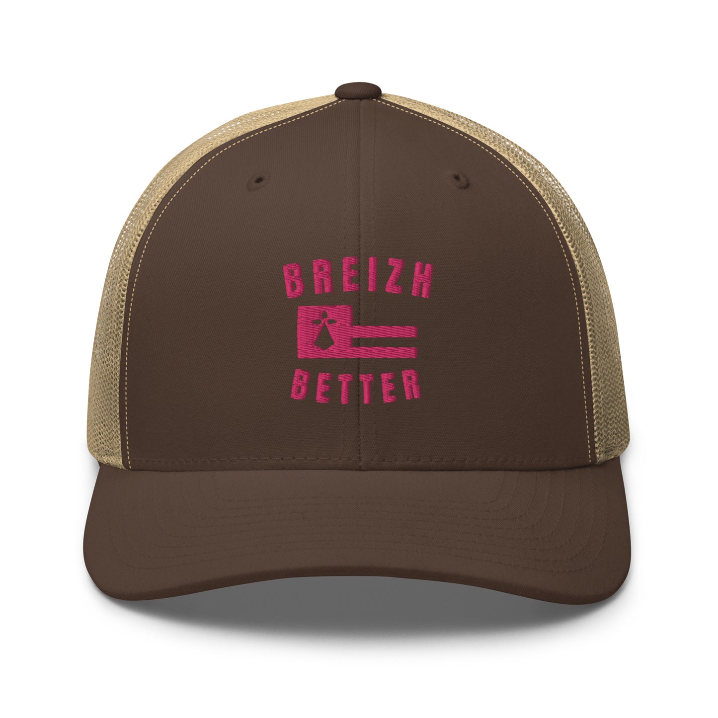 Casquette Trucker Breizhbetter Rose Brodé