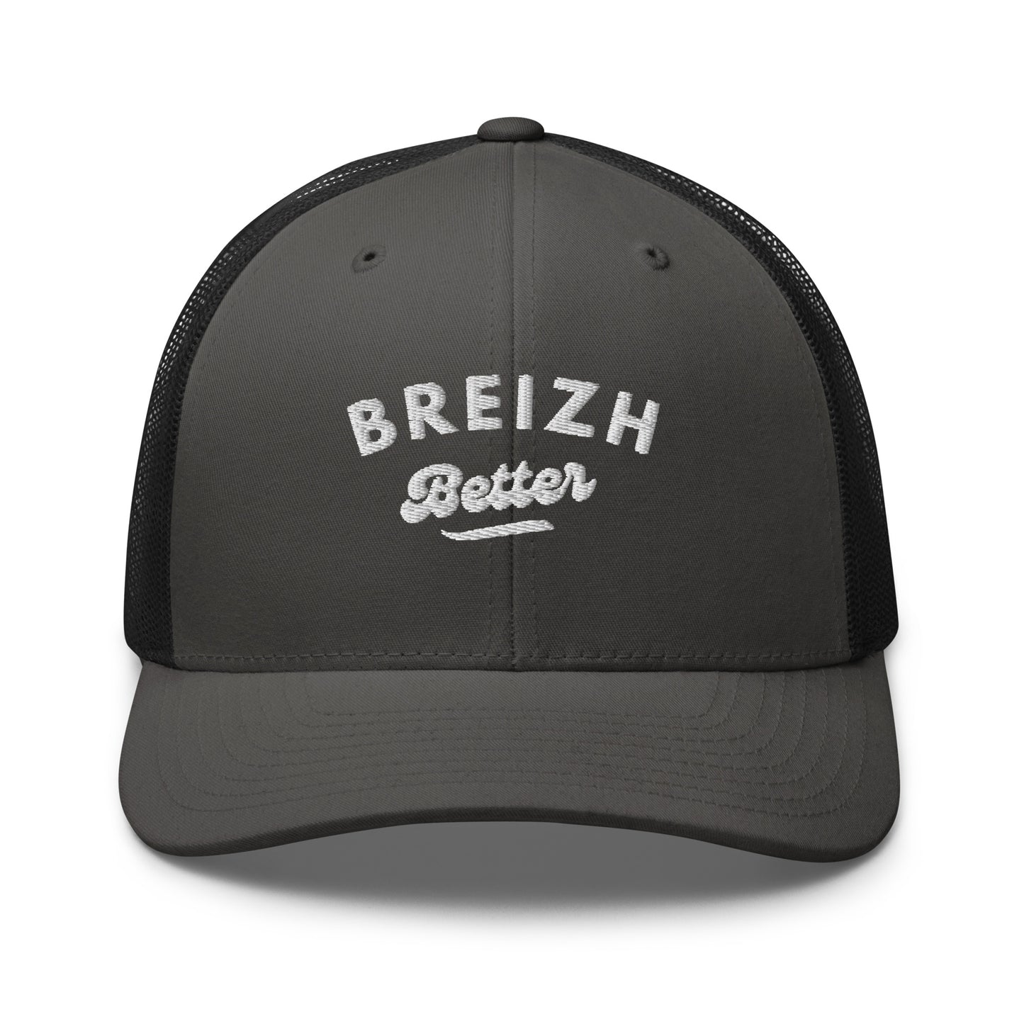 Casquette Trucker Breizhbetter Billy Brodé Blanc