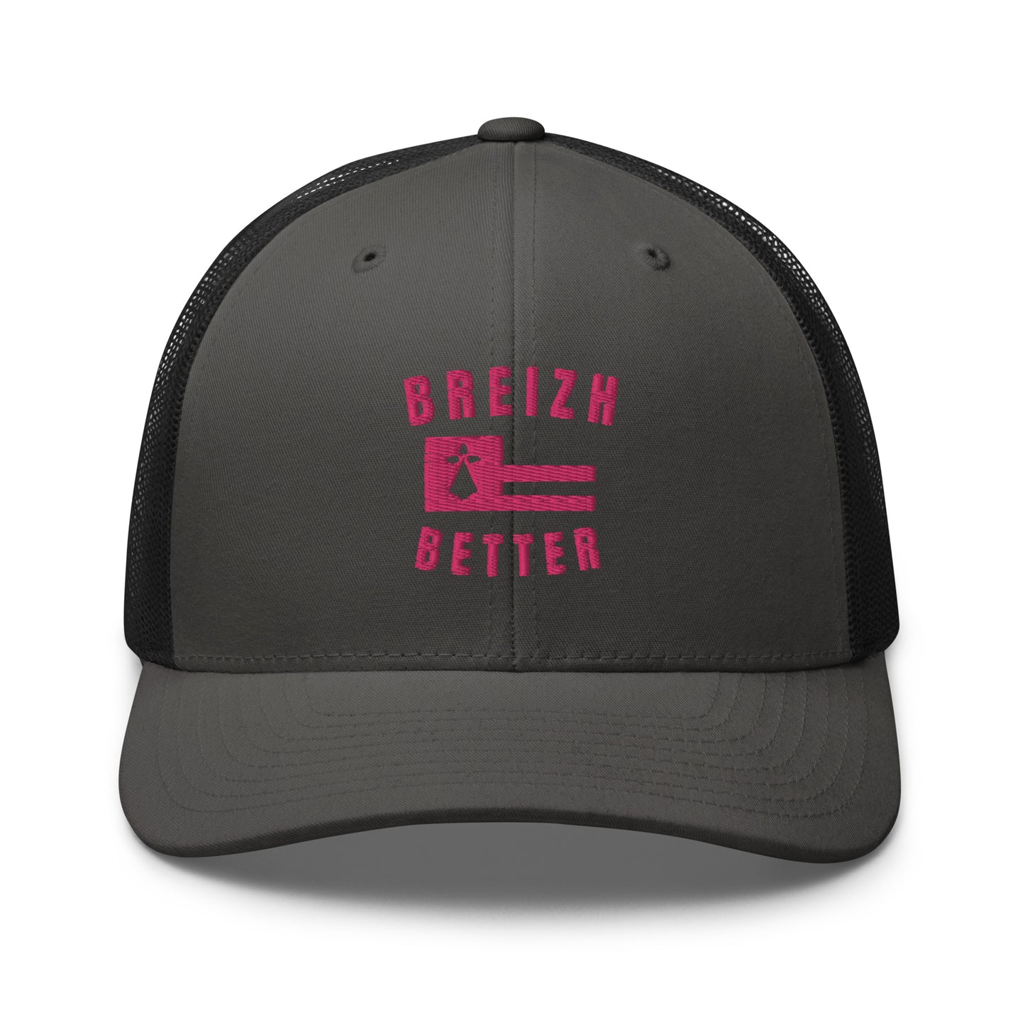 Casquette Trucker Breizhbetter Rose Brodé