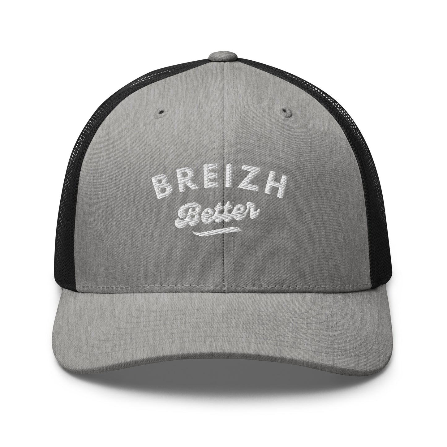 Casquette Trucker Breizhbetter Billy Brodé Blanc