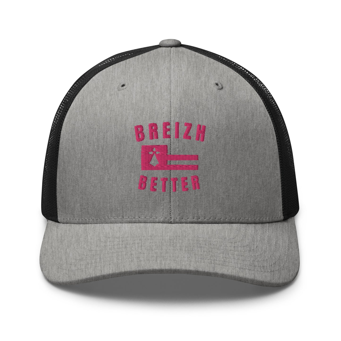 Casquette Trucker Breizhbetter Rose Brodé