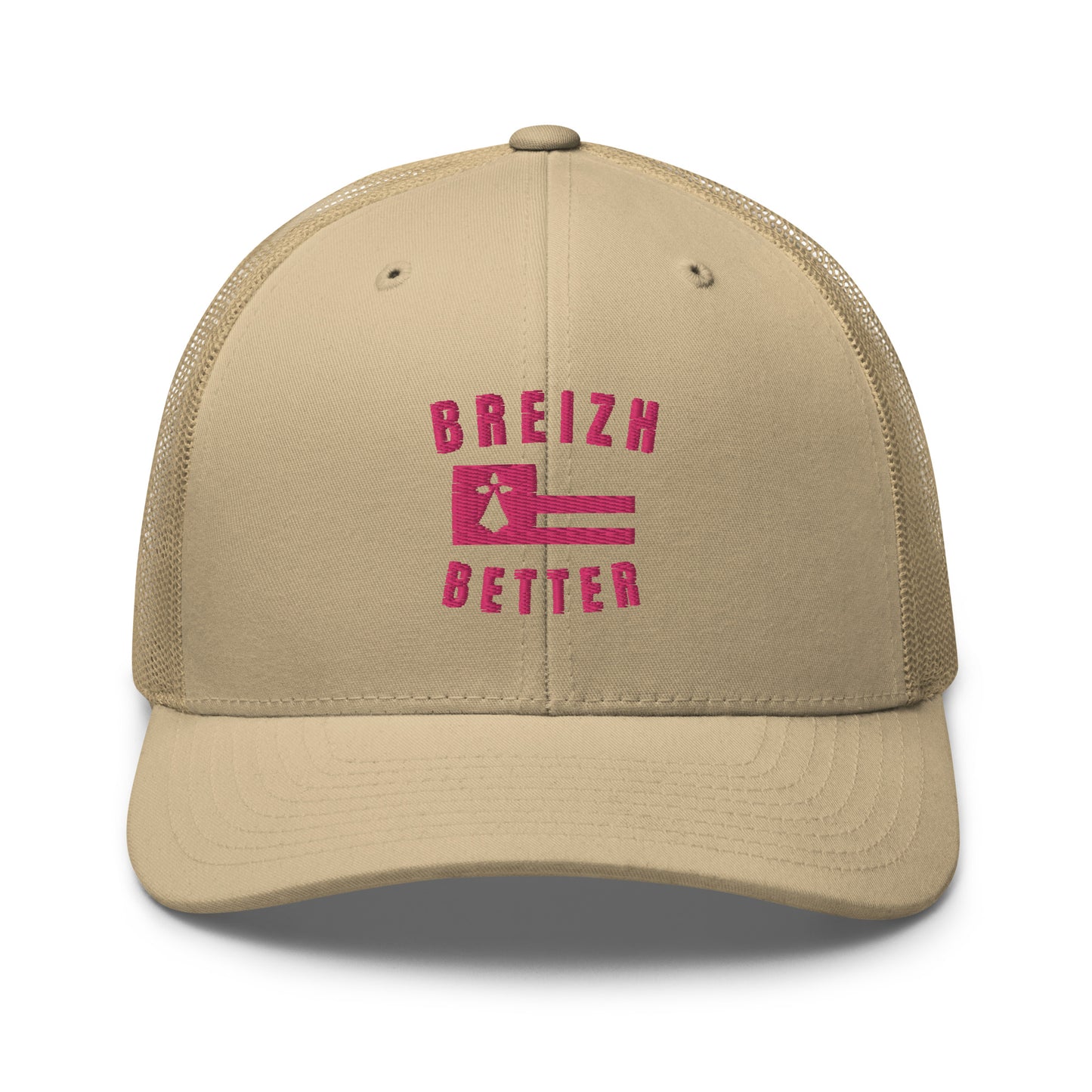 Casquette Trucker Breizhbetter Rose Brodé