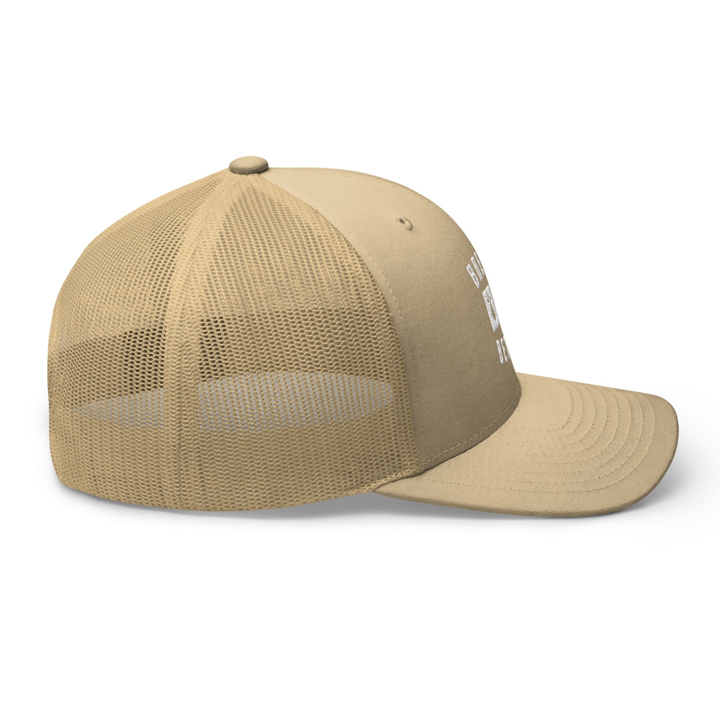 Casquette Trucker Breizhbetter Hermine Blanc Brodé