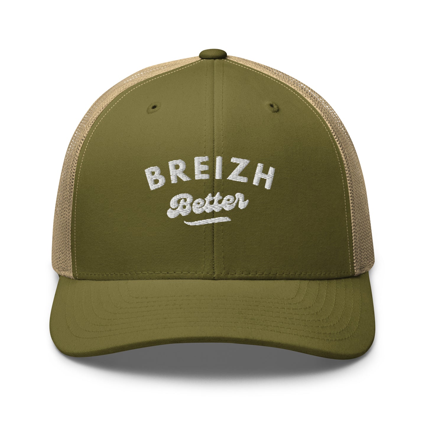 Casquette Trucker Breizhbetter Billy Brodé Blanc