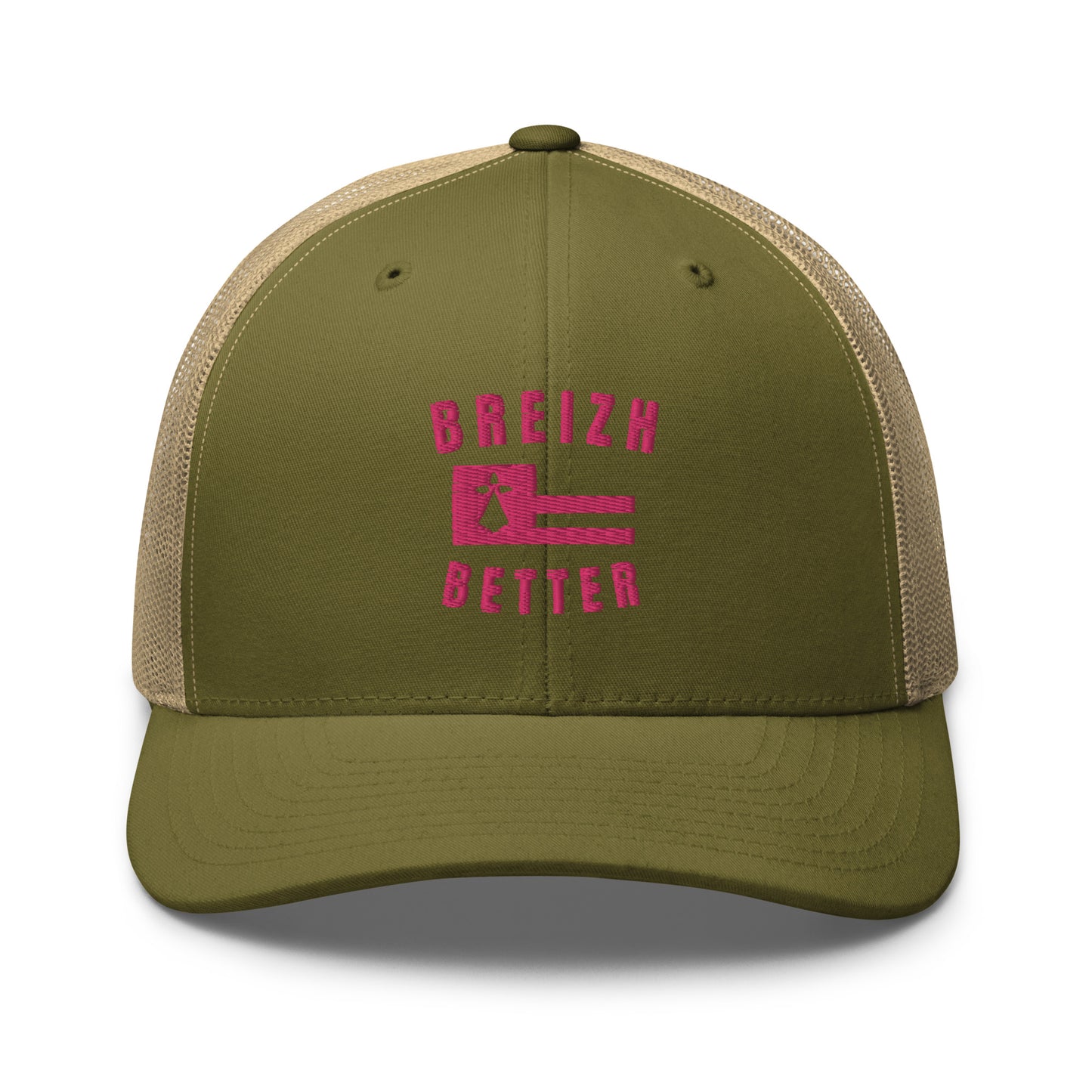 Casquette Trucker Breizhbetter Rose Brodé