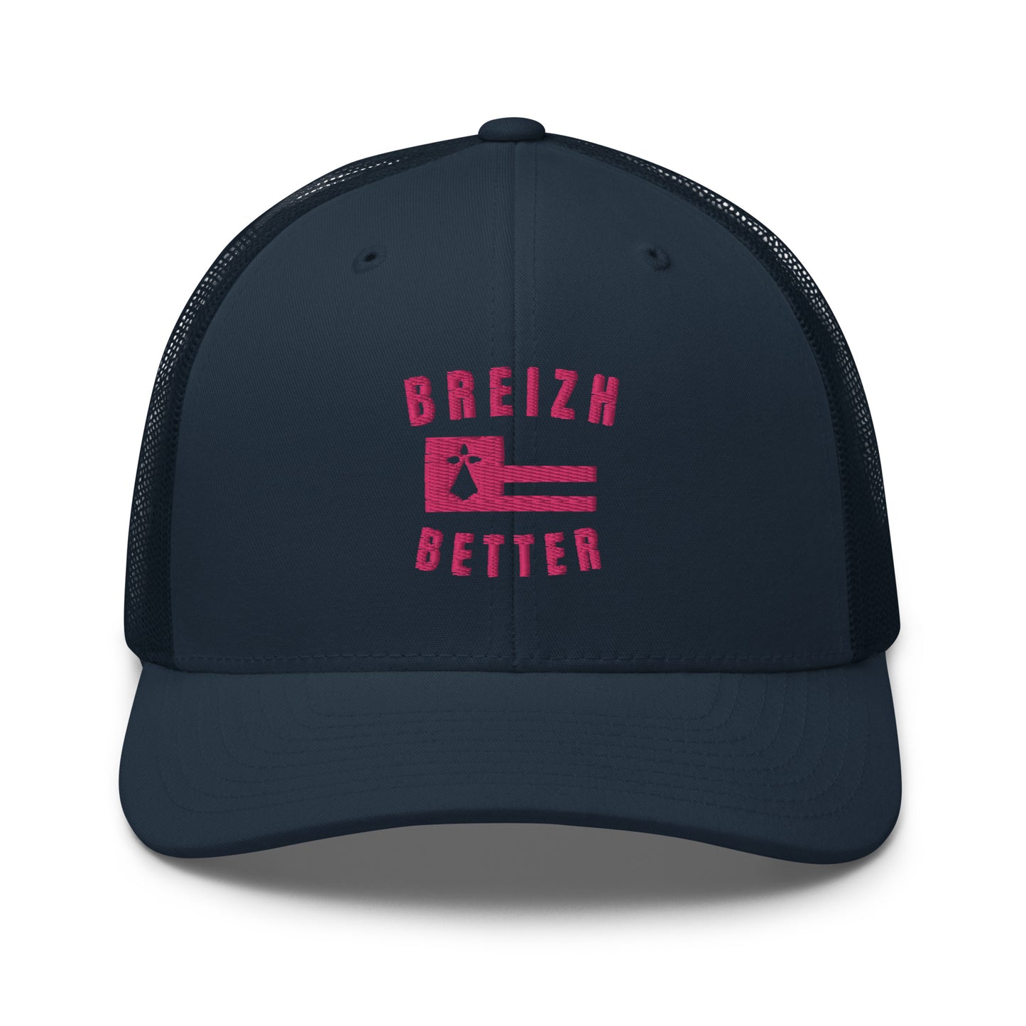 Casquette Trucker Breizhbetter Rose Brodé