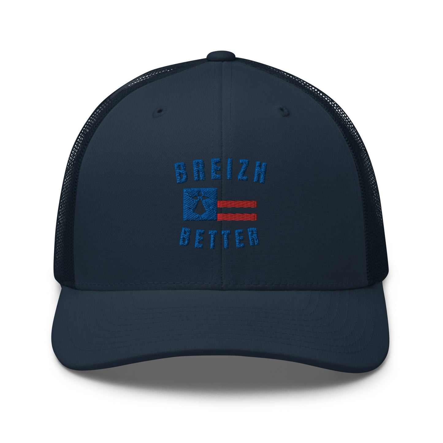 Casquette Trucker Breizhbetter Hermine Bleu Brodé