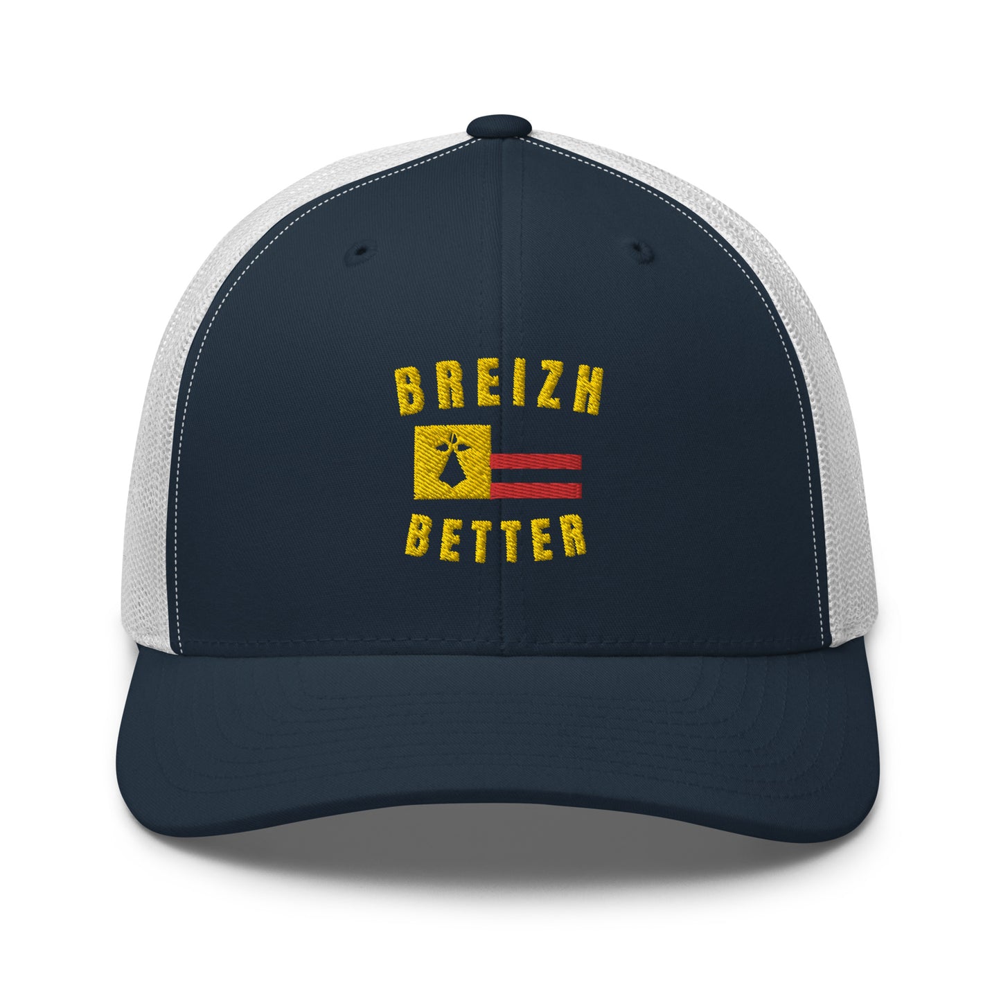 Casquette Trucker Breizhbetter Jaune Brodé