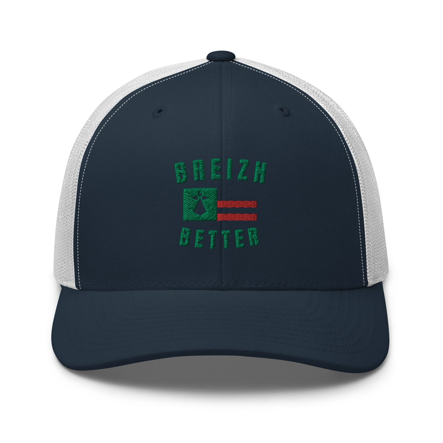 Casquette Trucker Breizhbetter Vert Brodé