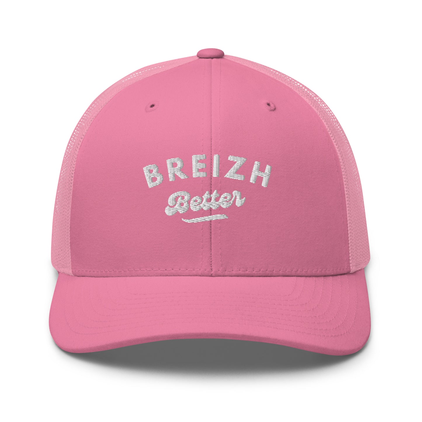 Casquette Trucker Breizhbetter Billy Brodé Blanc