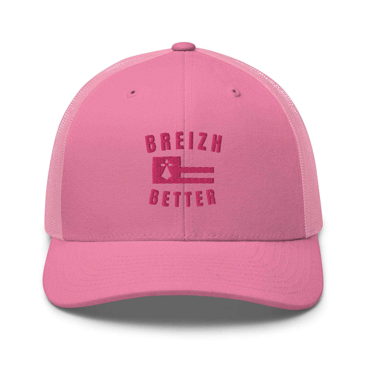 Casquette Trucker Breizhbetter Rose Brodé
