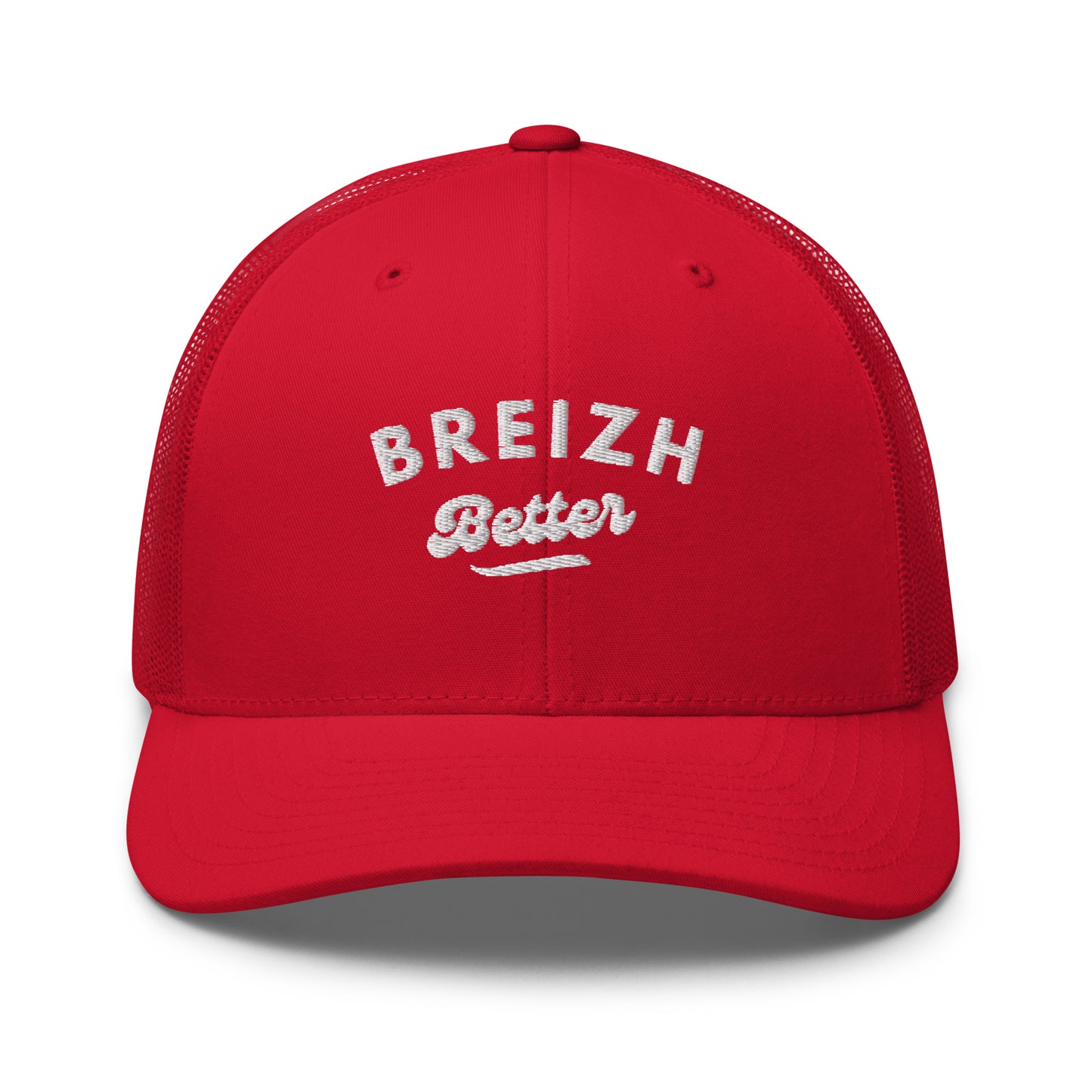 Casquette Trucker Breizhbetter Billy Brodé Blanc