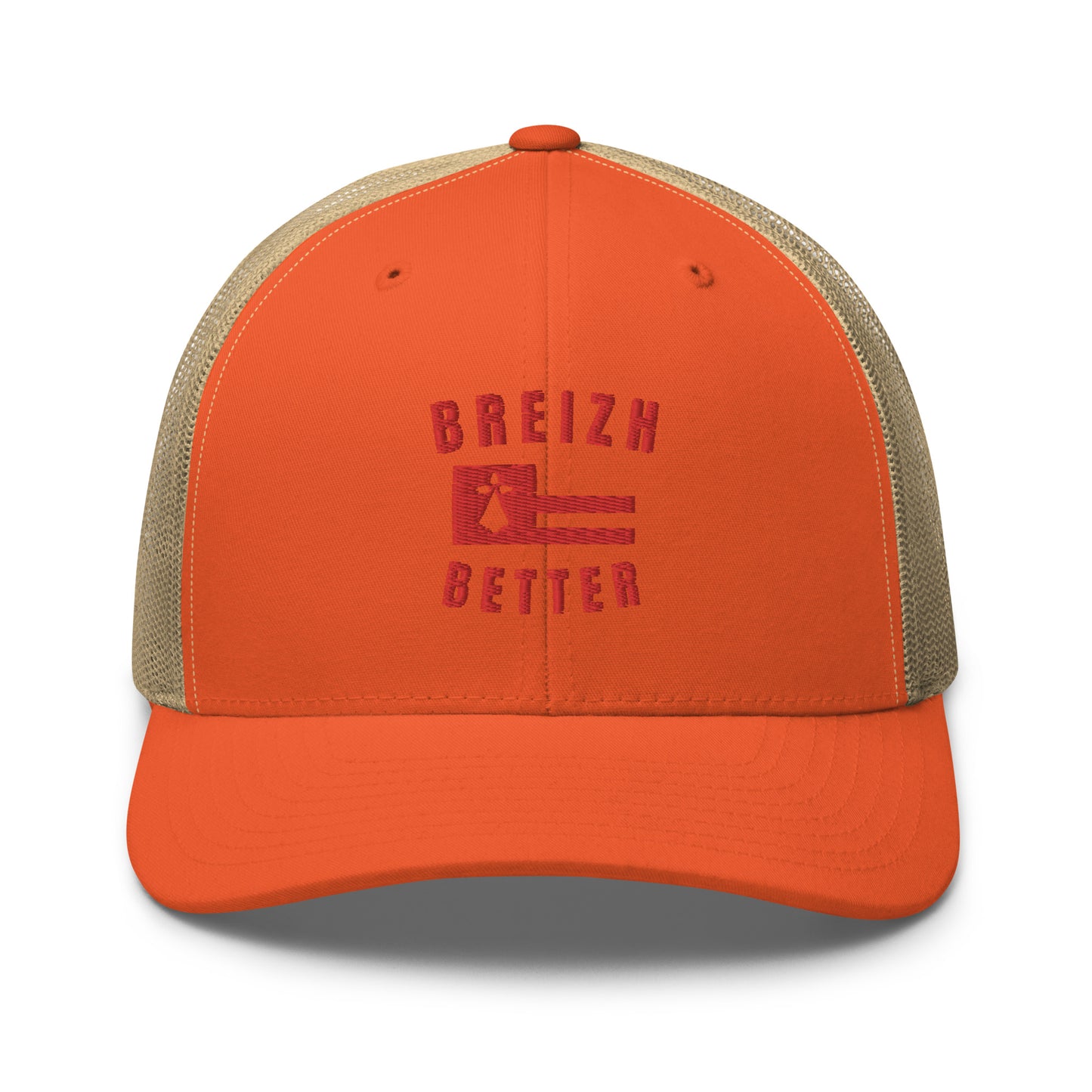 Casquette Trucker Breizhbetter Rouge Brodé