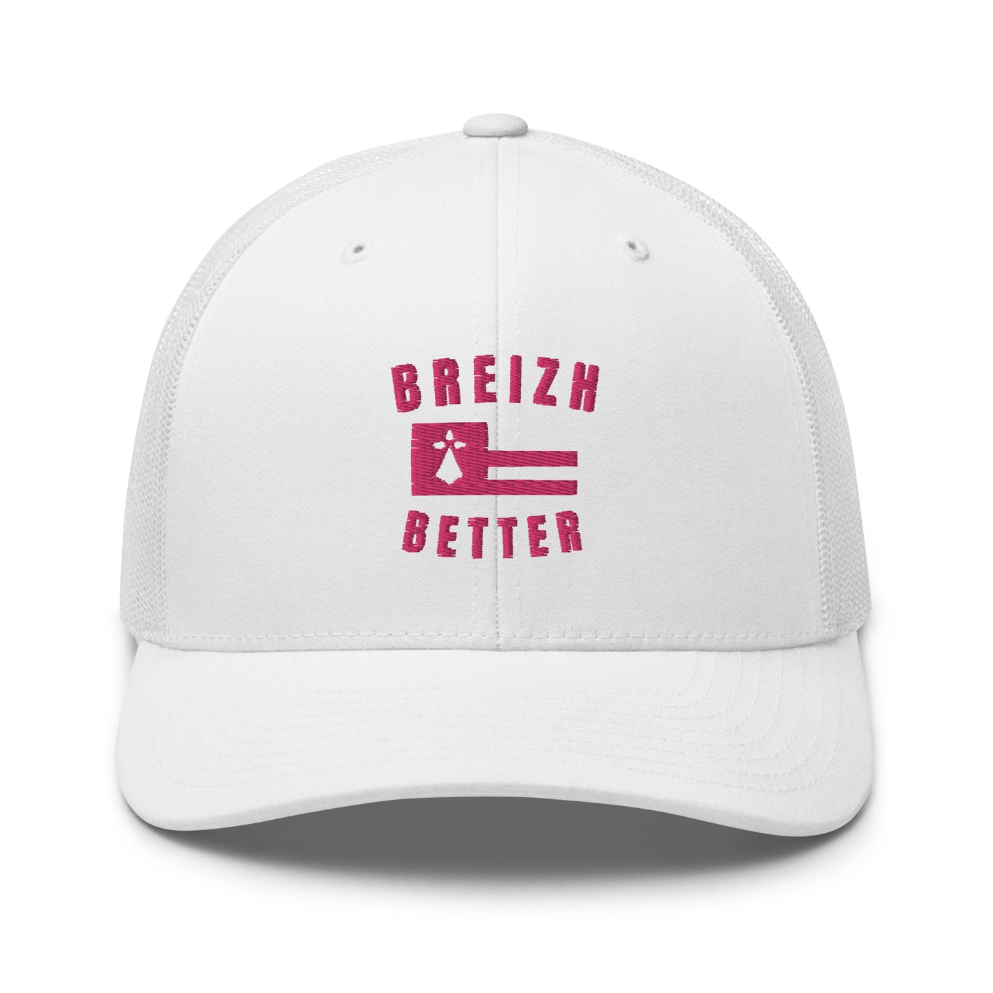 Casquette Trucker Breizhbetter Rose Brodé