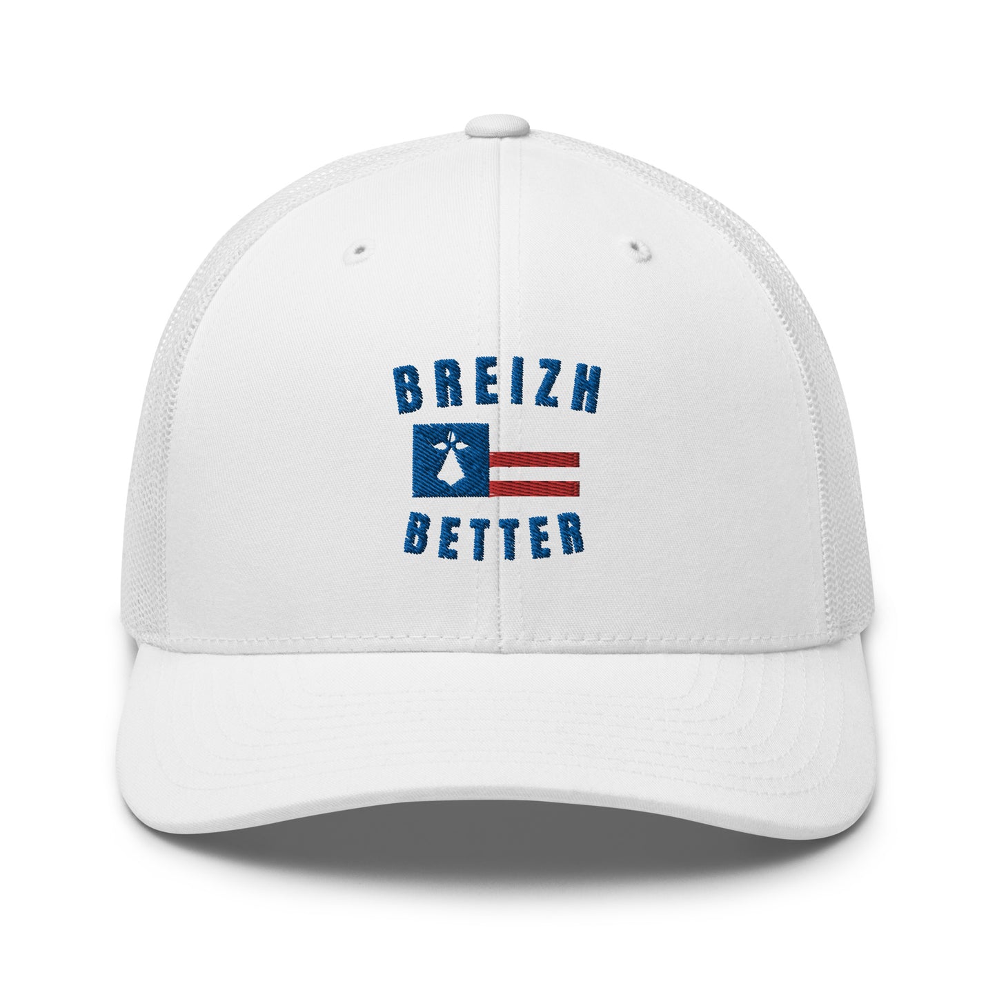 Casquette Trucker Breizhbetter Hermine Bleu Brodé