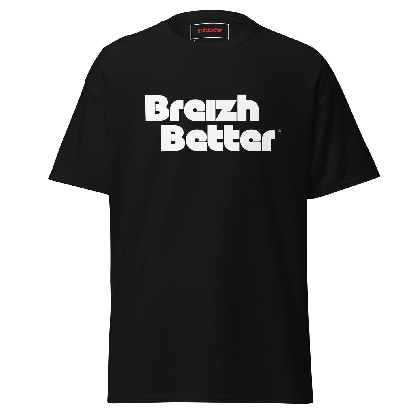 T-shirt classique unisexe Breizhbetter Vinyl Blanc