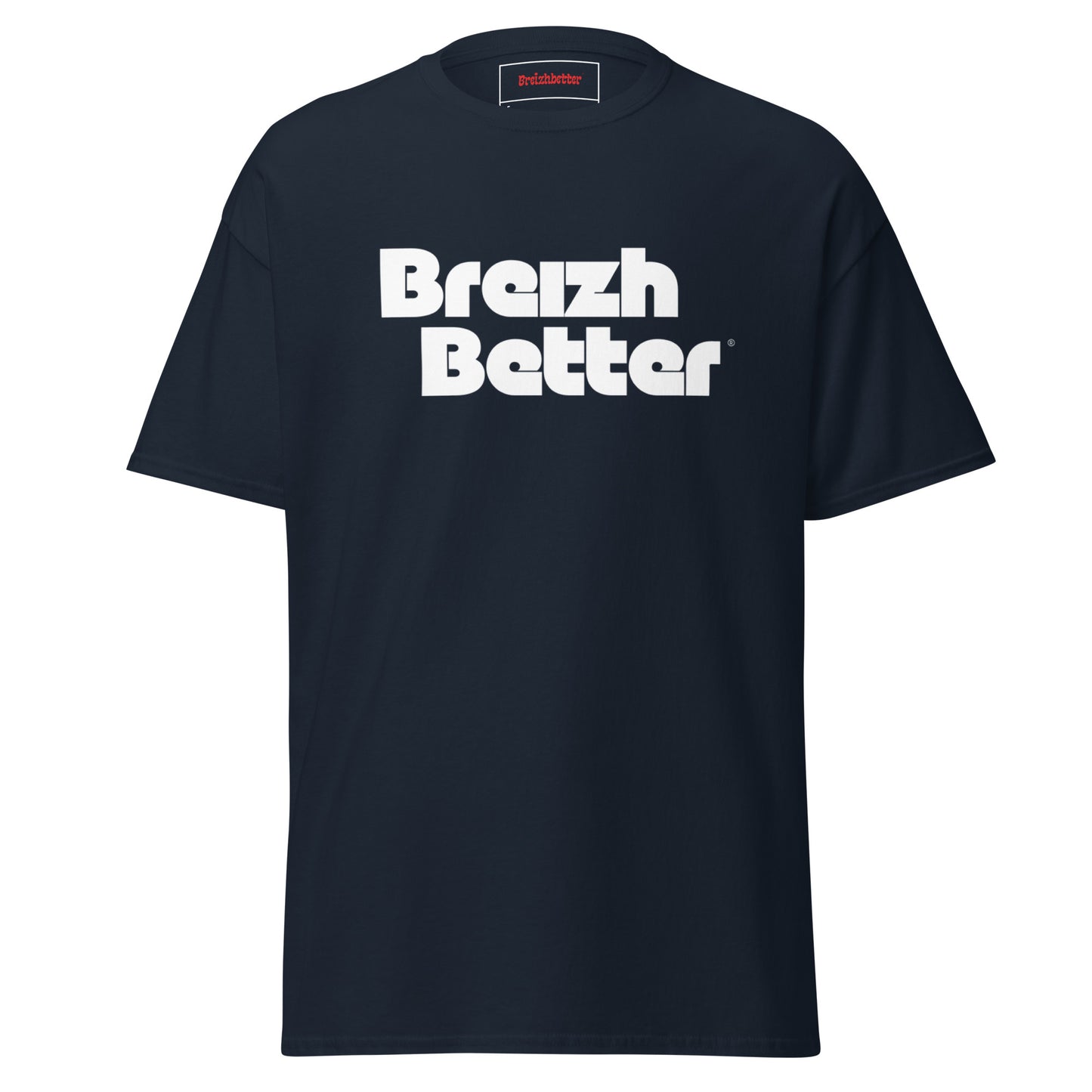 T-shirt classique unisexe Breizhbetter Vinyl Blanc