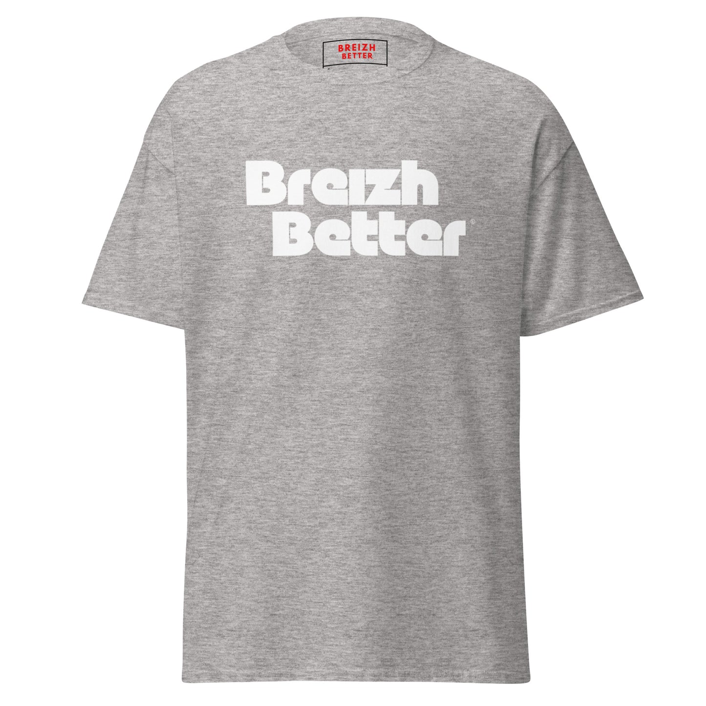 T-shirt classique unisexe Breizhbetter Vinyl Blanc