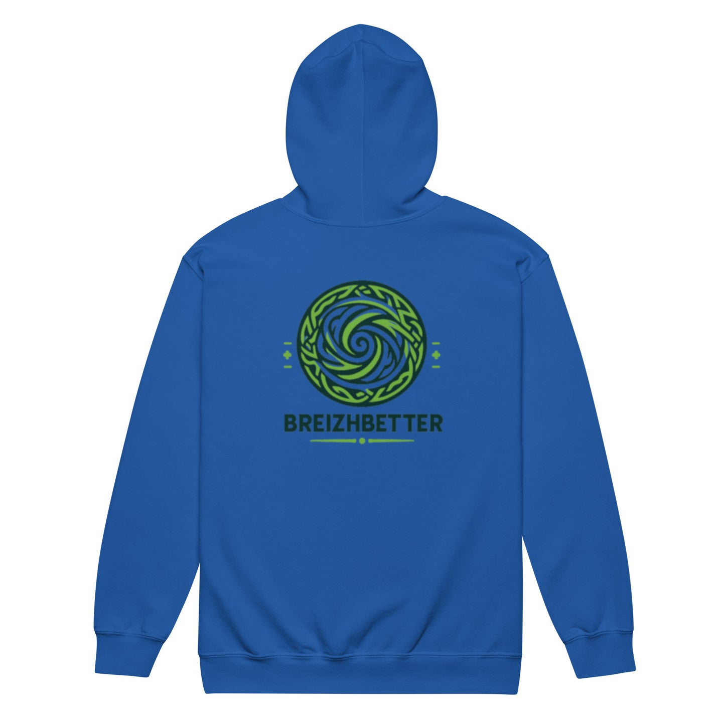 Sweat à capuche épais unisexe à fermeture éclair Breizhbetter Legende Bretonne Nature