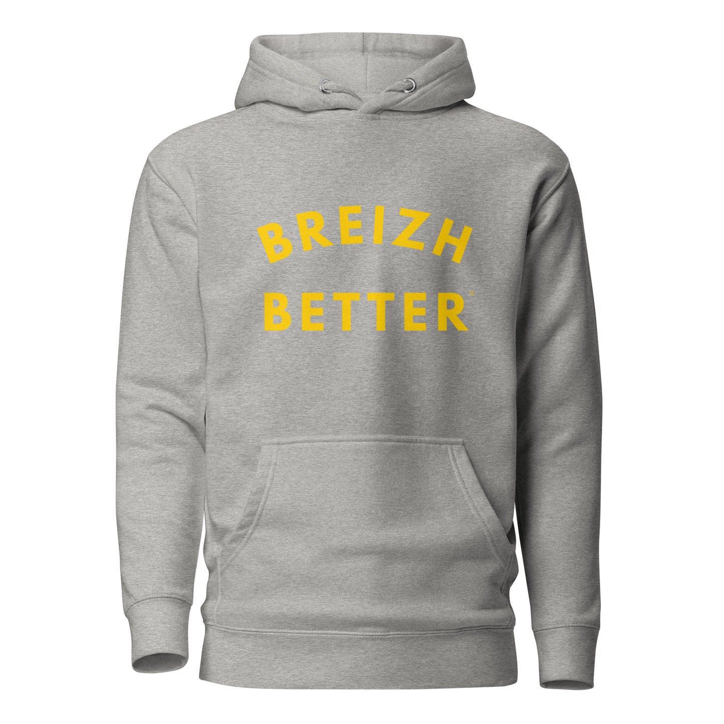 Sweat à Capuche Unisexe Breizhbetter Jaune