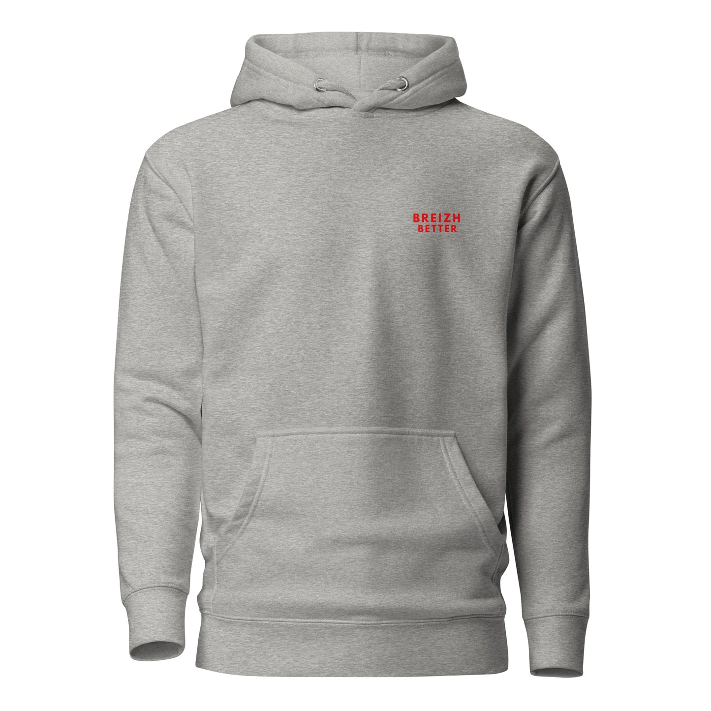 Sweat Ă Capuche Unisexe Breizhbetter Rouge AV/AR
