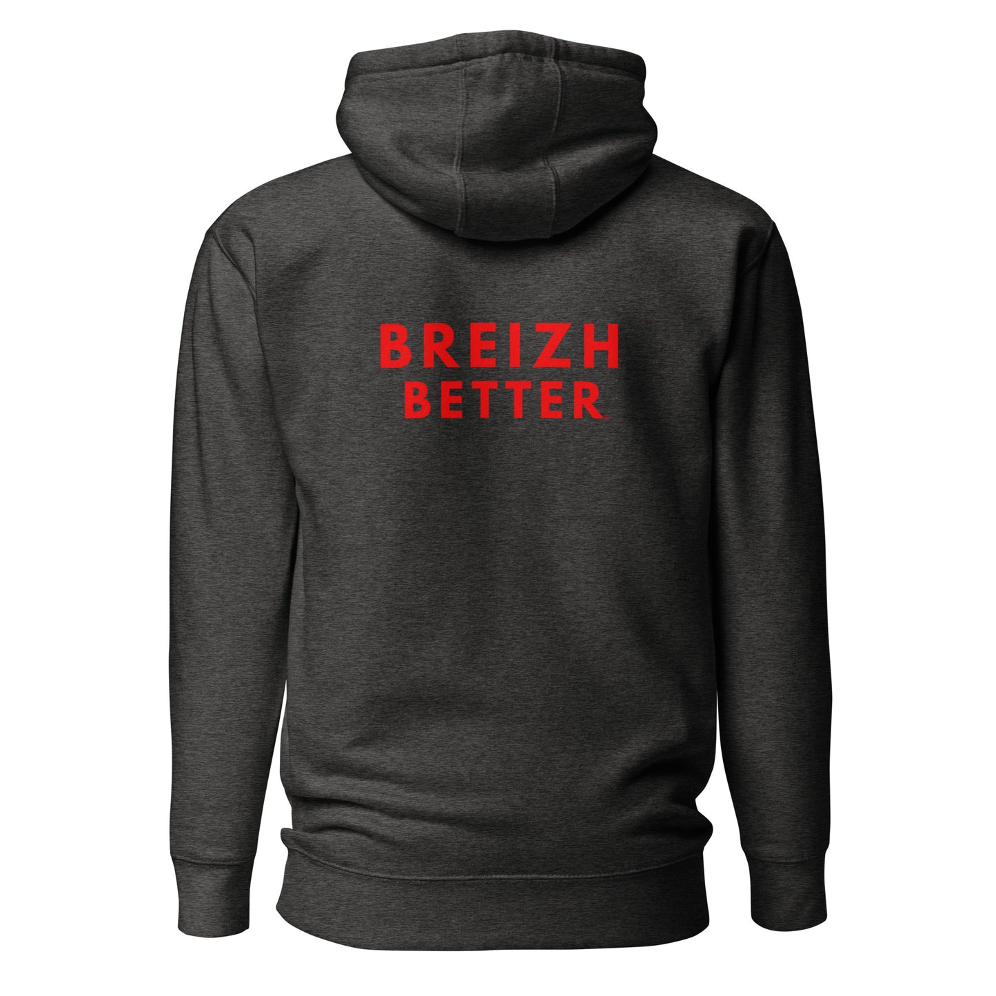 Sweat Ă Capuche Unisexe Breizhbetter Rouge AV/AR