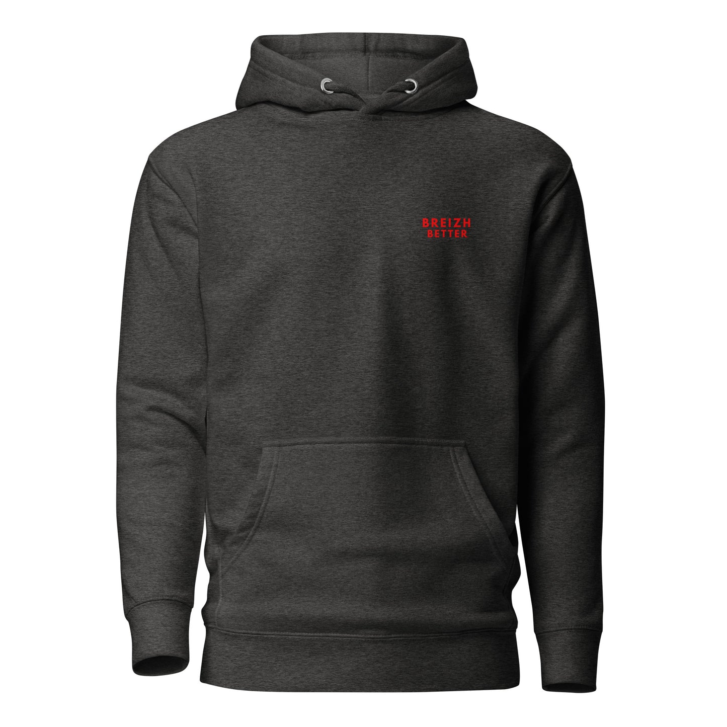 Sweat Ă Capuche Unisexe Breizhbetter Rouge AV/AR