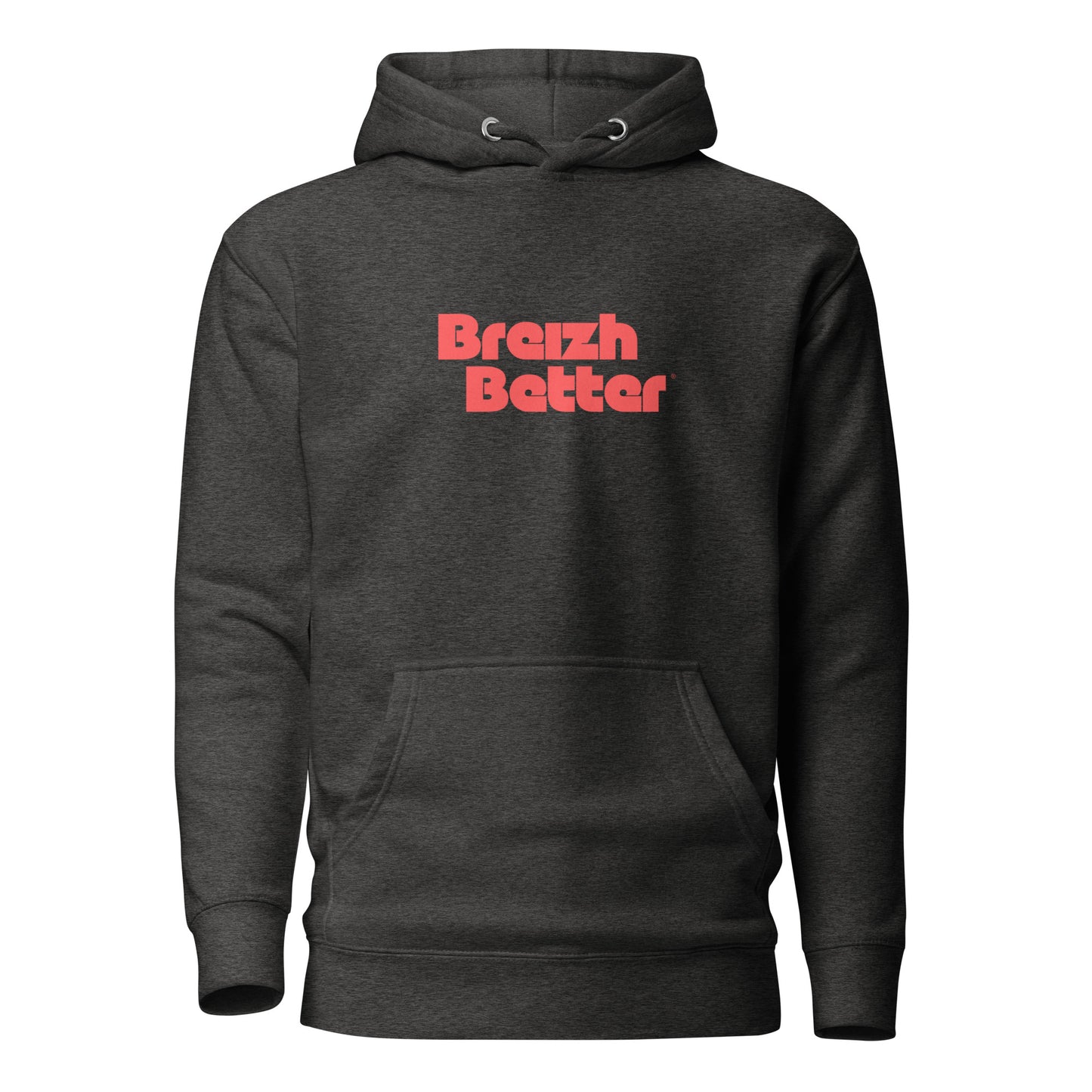 Sweat à Capuche Unisexe Breizhbetter Vinyle Rouge