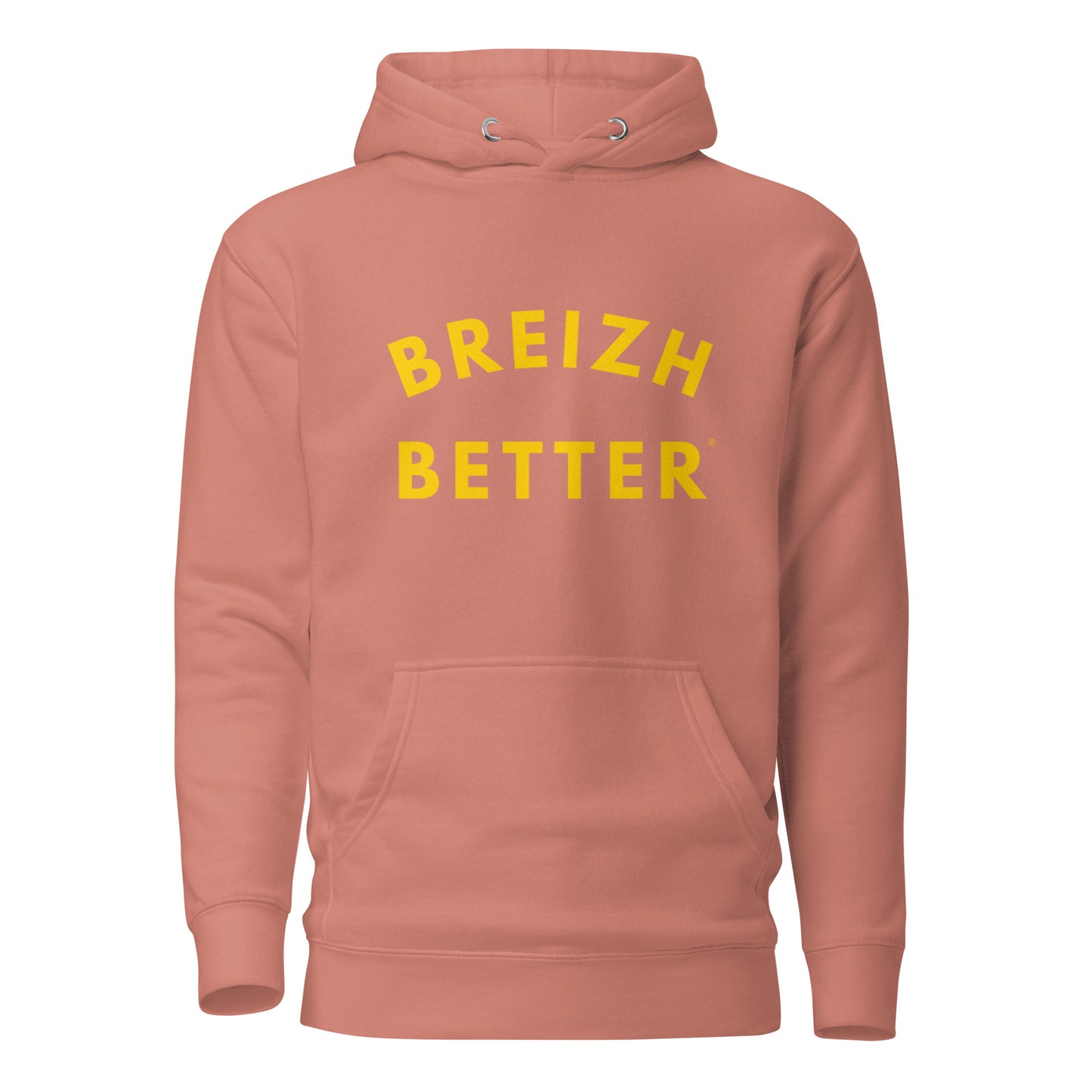 Sweat à Capuche Unisexe Breizhbetter Jaune
