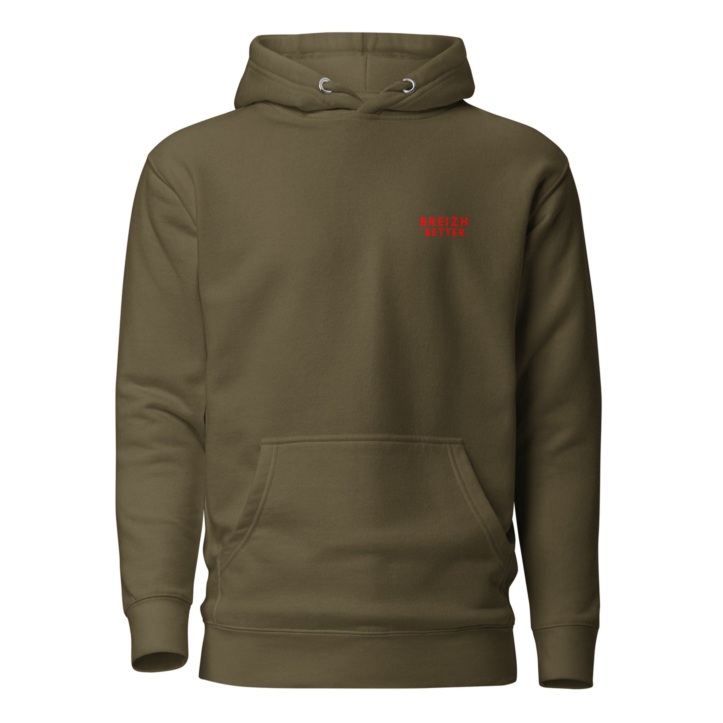 Sweat Ă Capuche Unisexe Breizhbetter Rouge AV/AR