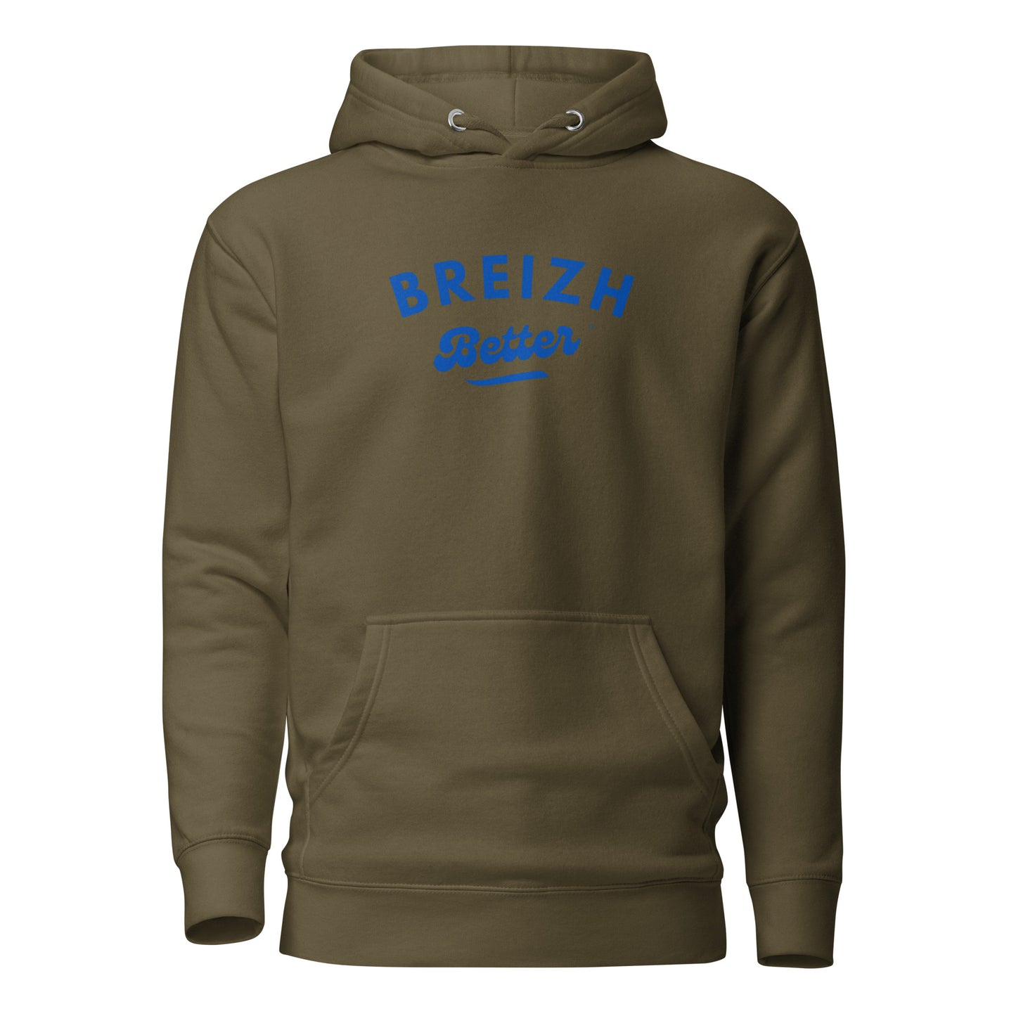 Sweat Ă Capuche Unisexe Breizhbetter Bleu Billy AV