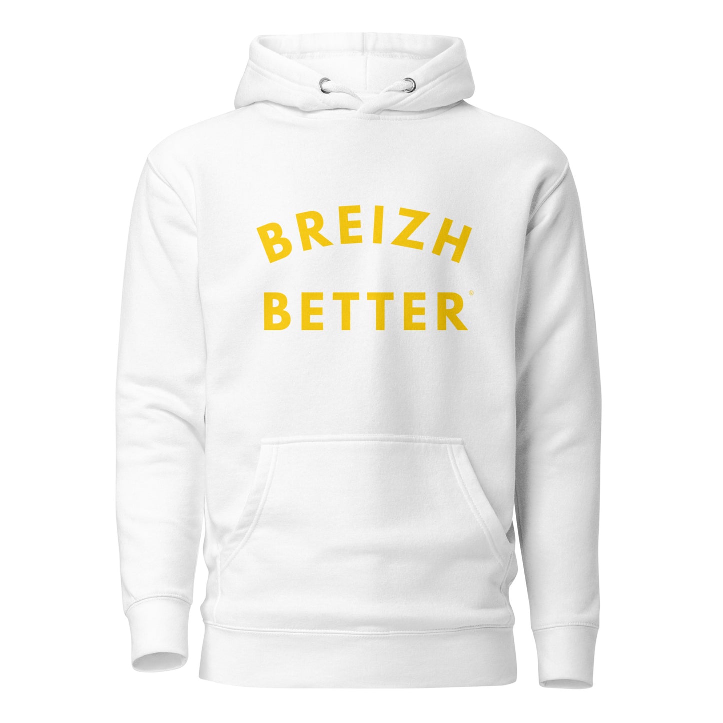 Sweat à Capuche Unisexe Breizhbetter Jaune