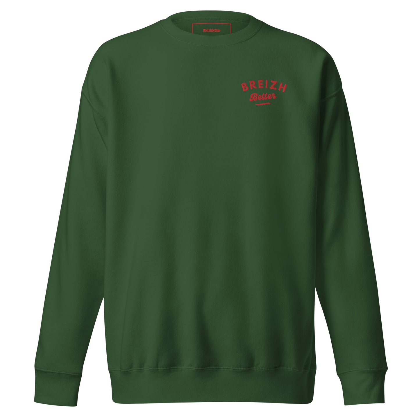 Sweat Billy brodé rouge poitrine