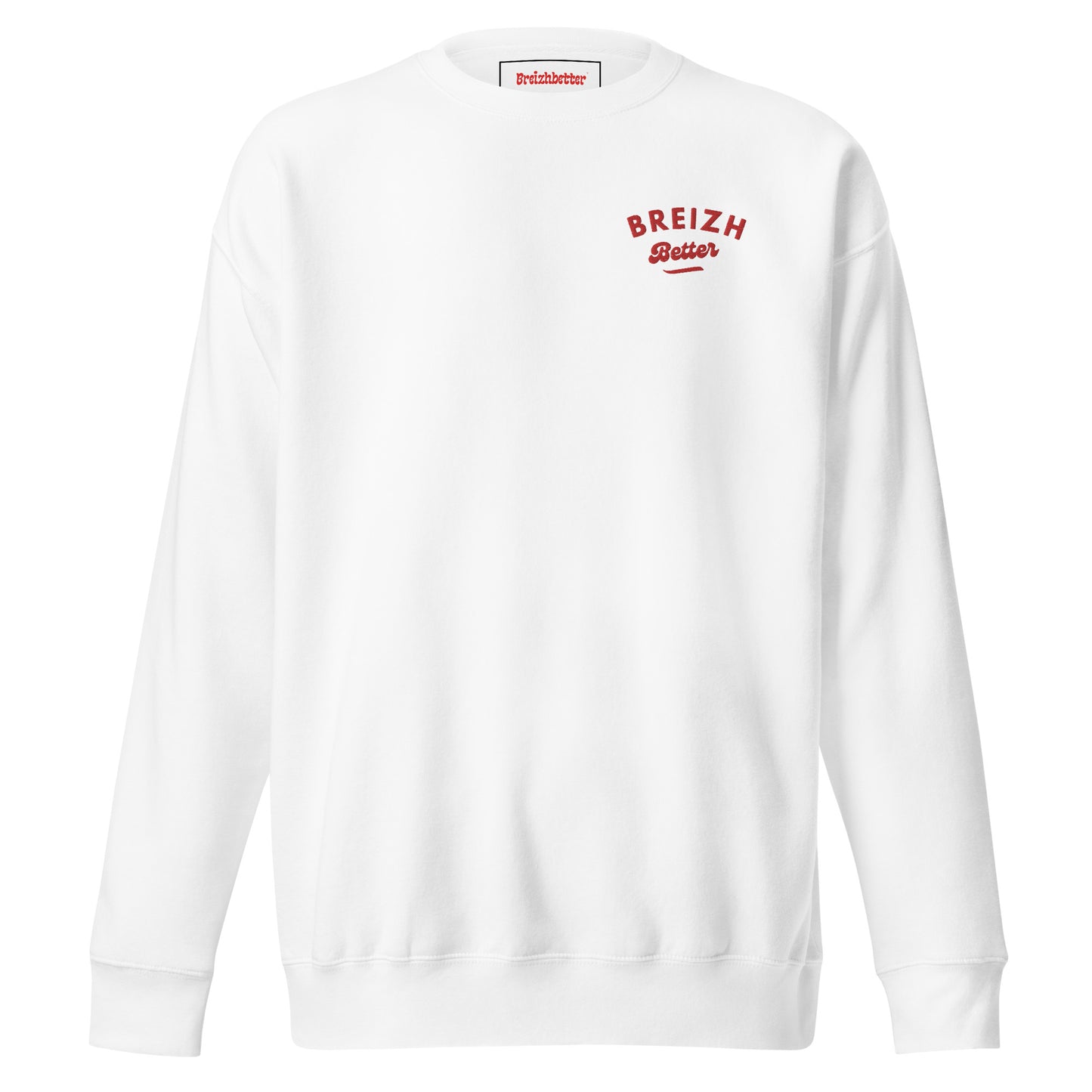 Sweat Billy brodé rouge poitrine