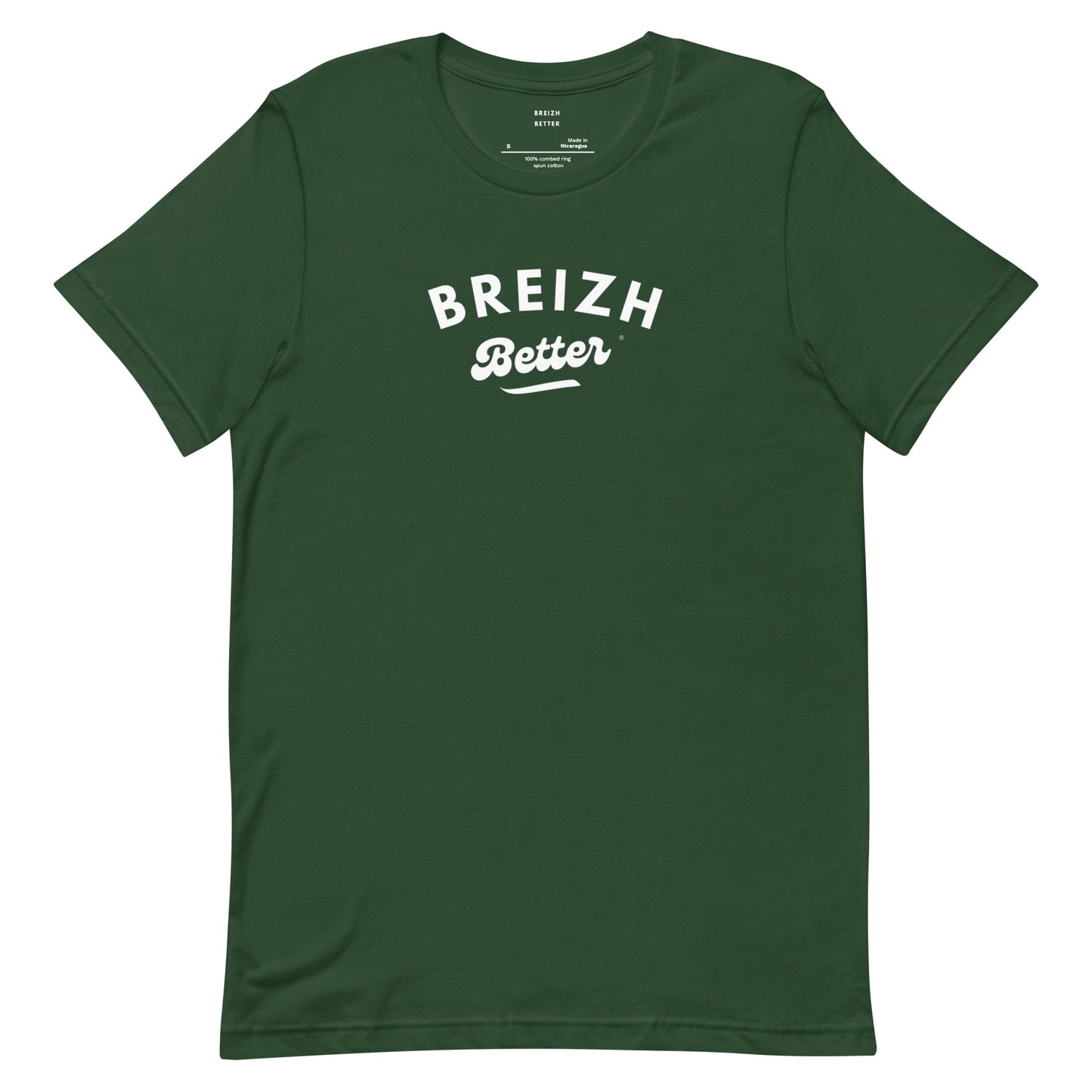 T-shirt Coton Breizhbetter Blanc Cola