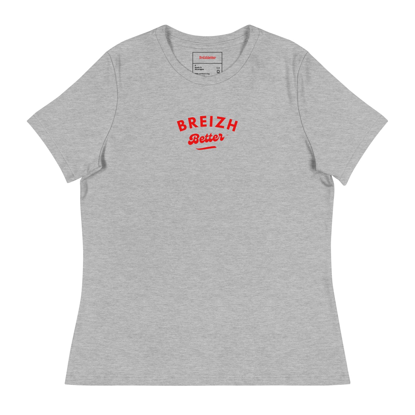 T-shirt Chiné pour Femme Beizhbetter Rouge