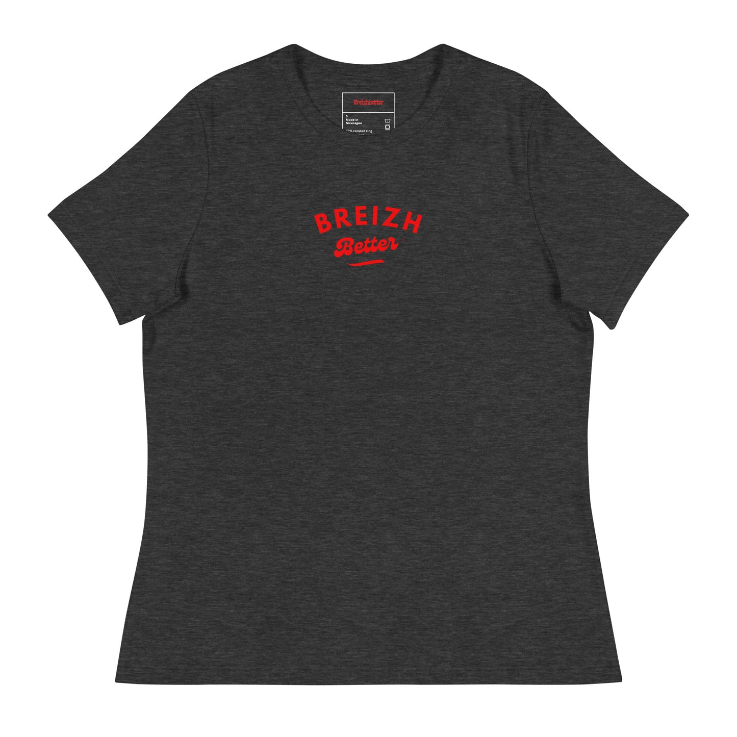 T-shirt Chiné pour Femme Beizhbetter Rouge