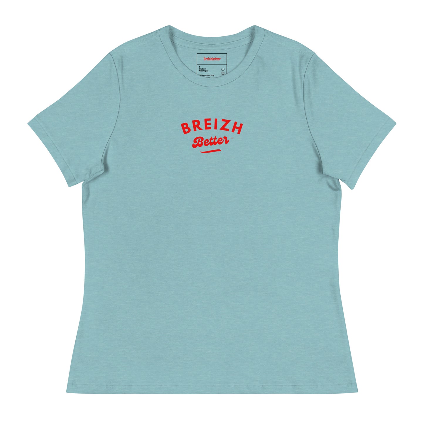 T-shirt Chiné pour Femme Beizhbetter Rouge
