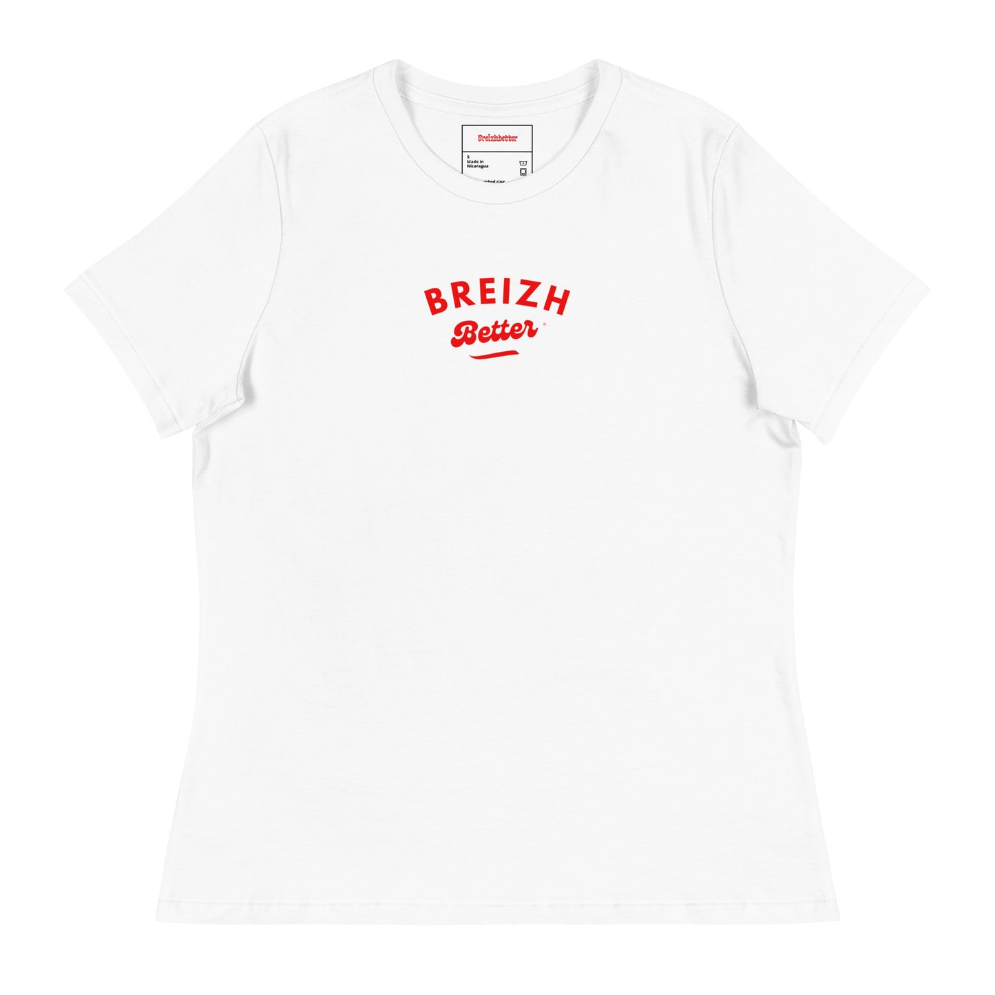 T-shirt Chiné pour Femme Beizhbetter Rouge