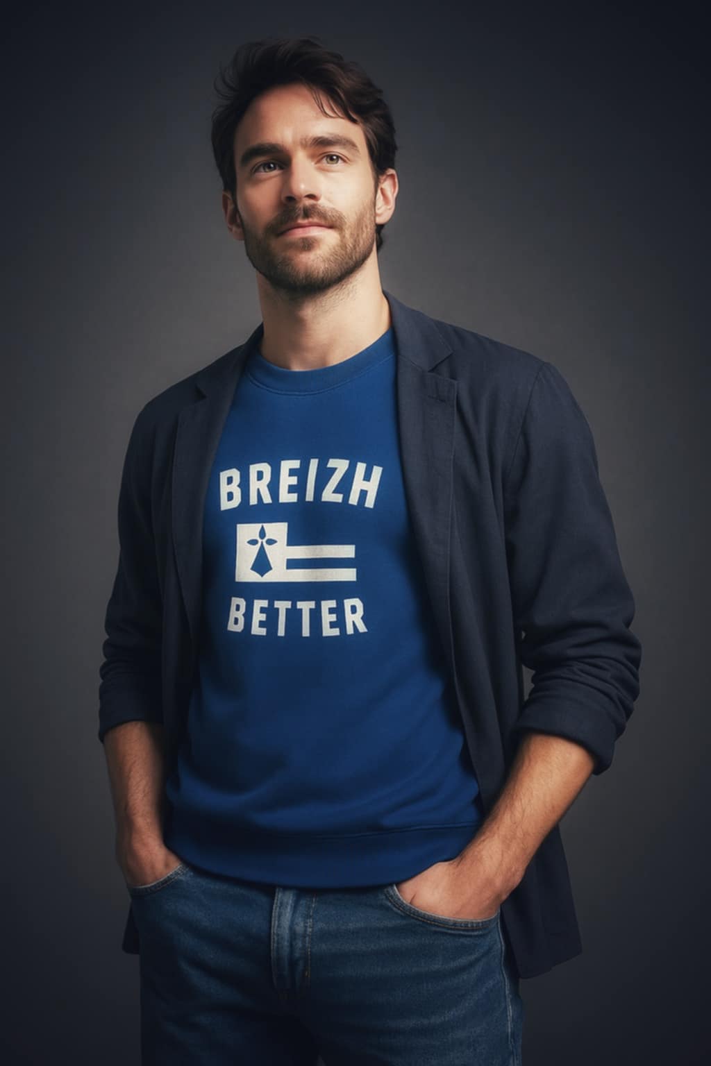 Sweat Col Rond Brodé Breizhbetter | Coton Premium & Style Classique